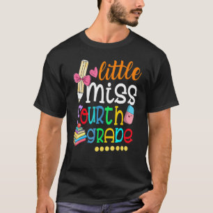 T-shirt Enfants Little Miss Troisième Année Retour À L'Éco