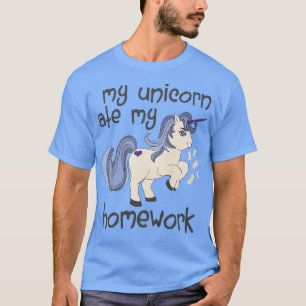 T-shirt Enfants Ma licorne Mangez Ma Maison Design Jeuness