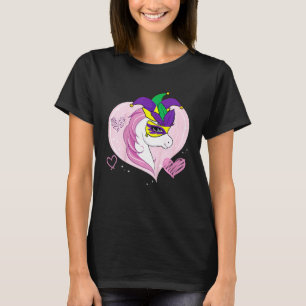 T-shirt Enfants Mardi Gras Unicorn Cute Jester Carnival Ma