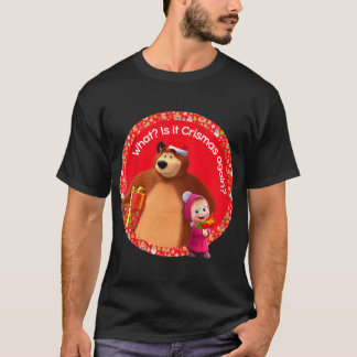 T-shirt Enfants Masha et l'ours Joyeux Noël