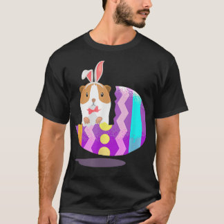 T-shirt Enfants Mignon Cochon d'Inde Œufs Chasse Drôle Pas