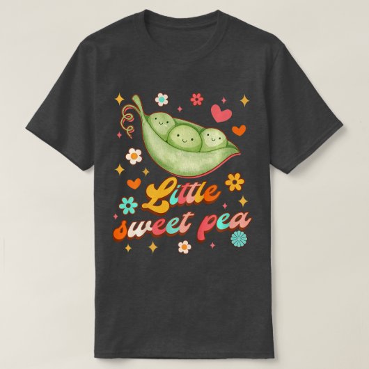 T-shirt Enfants mignonette pois doux Baby shower maman Me  (Design devant)