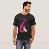 T-shirt Enfants mignonne Chat I m 6 ans Anniversaire Fille (Devant entier)