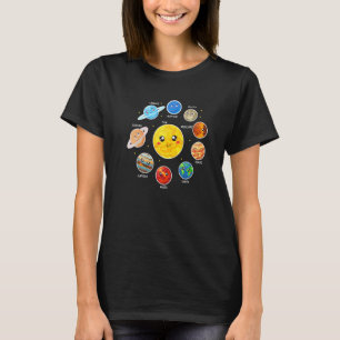T-shirt Enfants mignonne terre mars soleil planète solaire