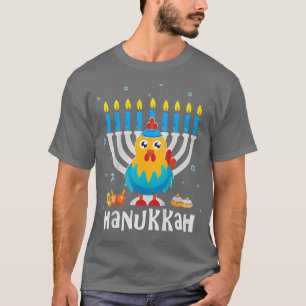 T-shirt Enfants mignonnes Poulet Juif Hanoukka Pyjamas pou