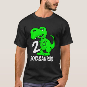 T-shirt Enfants mignons 2 ans Garçons Boyasaurus T Rex pou
