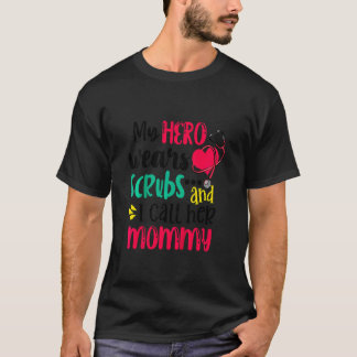 T-shirt Enfants Mon Héros Porte Un Vêtement De Chirurgie E
