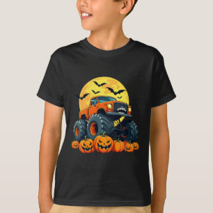 T-shirt Enfants Monster Camion Halloween Citrouille Jack O