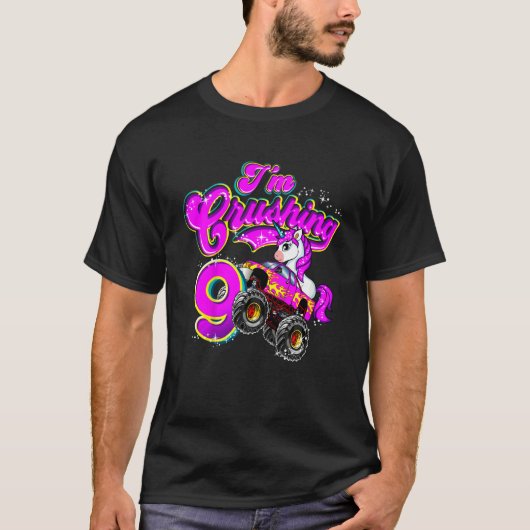 T-shirt Enfants Monster Camion Unicorne I'm Crushing 9 Fil (Devant)