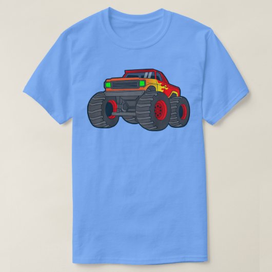 T-shirt Enfants Monster Camion Véhicule géant Montrer Voit (Design devant)