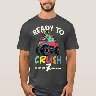 T-shirt Enfants Monster Truck 7e anniversaire Je suis prêt