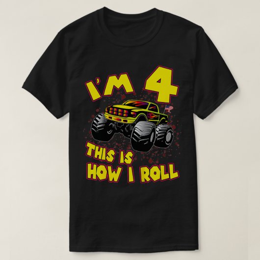 T-shirt Enfants Monster Truck IM 4 C'est comme ça que je r (Design devant)
