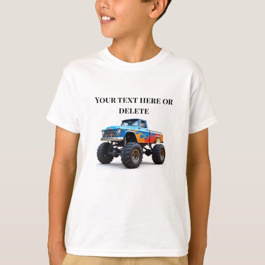 T-shirt Enfants Monster Trucks Anniversaire (Devant)