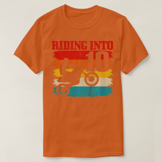 T-shirt Enfants Monter dans 10 Motocross 10e anniversaire (Design devant)