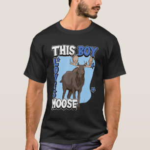 T-shirt Enfants Moose Citer Elk Ce Garçon Aime Moose