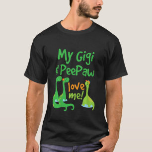 T-shirt Enfants My Gigi et PeePaw Love Me Petit-Enfant Din
