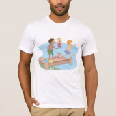 T-shirt Enfants Nager Mens (Devant)