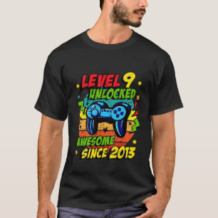 T-shirt Enfants Niveau 9 Déverrouillé Awesome 2014 Jeu 9E