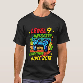 T-shirt Enfants Niveau 9 Déverrouillé Awesome 2014 Jeu 9E