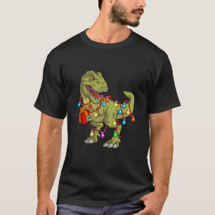 T-shirt Enfants Noël Dinosaure Garçons Filles Enfant Noël