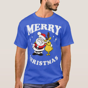 T-shirt Enfants Noël enfants Père Noël avec rennes