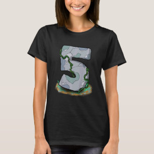 T-shirt Enfants Numéro 5 Vignes en pierre 5 ans Anniversai