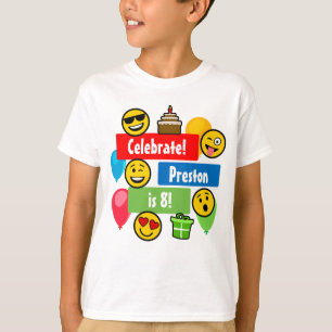 T-shirt Enfants ou garçons colorés de fête d'anniversai