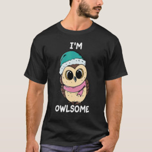 T-shirt Enfants Owl Girls Boys Pun Joke Bird Je suis Owlso