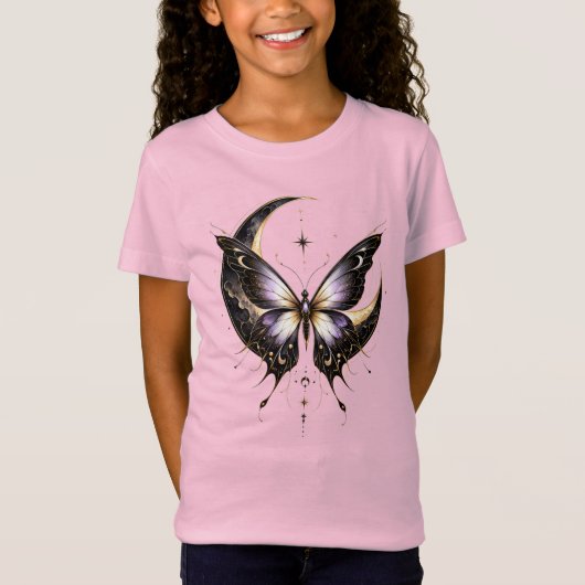 T-Shirt Enfants Papillon Lune (Devant)
