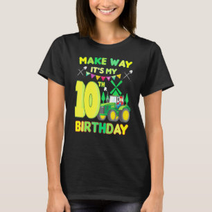 T-shirt Enfants paysans Anniversaire Faire place à mon 10e
