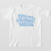 T-shirt Enfants Peace Out Kindergarten en bleu (Poser)