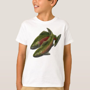 T-shirt Enfants Pêche Cool Coho Saumon Chemises de