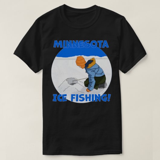 T-shirt Enfants Pêche sur glace Minnesota (Design devant)