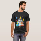 T-shirt Enfants Penguin Anniversaire 8 Penguin 8e Annivers (Devant entier)