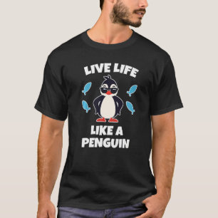 T-shirt Enfants Penguin Vivre comme un pingouin