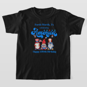 T-shirt Enfants Personnalisés Gnomes heureux 250e annivers