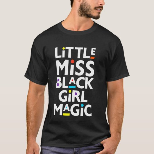 T-shirt Enfants Petite Miss Black Girl Magic Melanin Toddl (Devant)