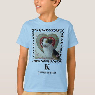 T-shirt Enfants Photo Monogramme & Nom Enfants Personnalis