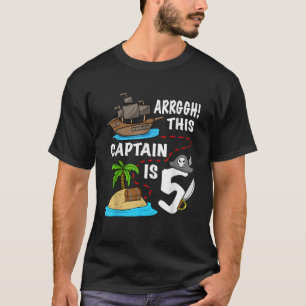 T-shirt Enfants Pirate Ship Ce Capitaine Est 5 Pirate Anni