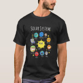 T-shirt Enfants Planètes solaires Système Science Espace T (Devant)