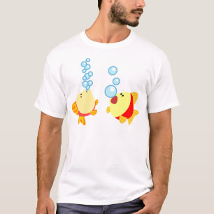 T-shirt Enfants Poisson Poisson Bouillonnant Cute