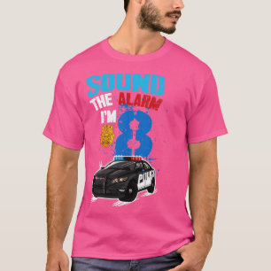 T-shirt Enfants Police 8e anniversaire Gift Boy Sound The