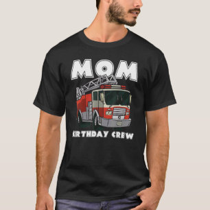 T-shirt Enfants Pompier Maman Anniversaire Crew Fire Truck