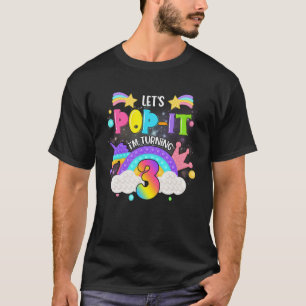 T-shirt Enfants Pop It 3e année Anniversaire fille Unicorn