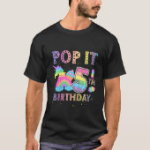 T-shirt Enfants Pop It 5e anniversaire 5 ans Popup Party p (Devant)