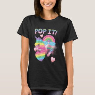 T-shirt Enfants Pop It 7th Birthday Girls 7 Years Old Unic