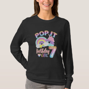 T-shirt Enfants Pop It 7th year old Birthday Girl For Pop 