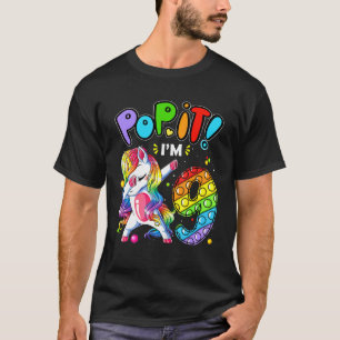 T-shirt Enfants Pop It 9th Birthday Girls 9 years old Fidg