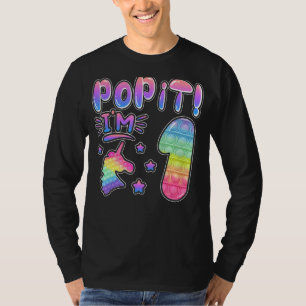 T-shirt Enfants Pop It Anniversaire Fille 1 Pour Les Fille