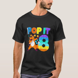 T-shirt Enfants Pop It Fox Joyeux 8e anniversaire Huit mig